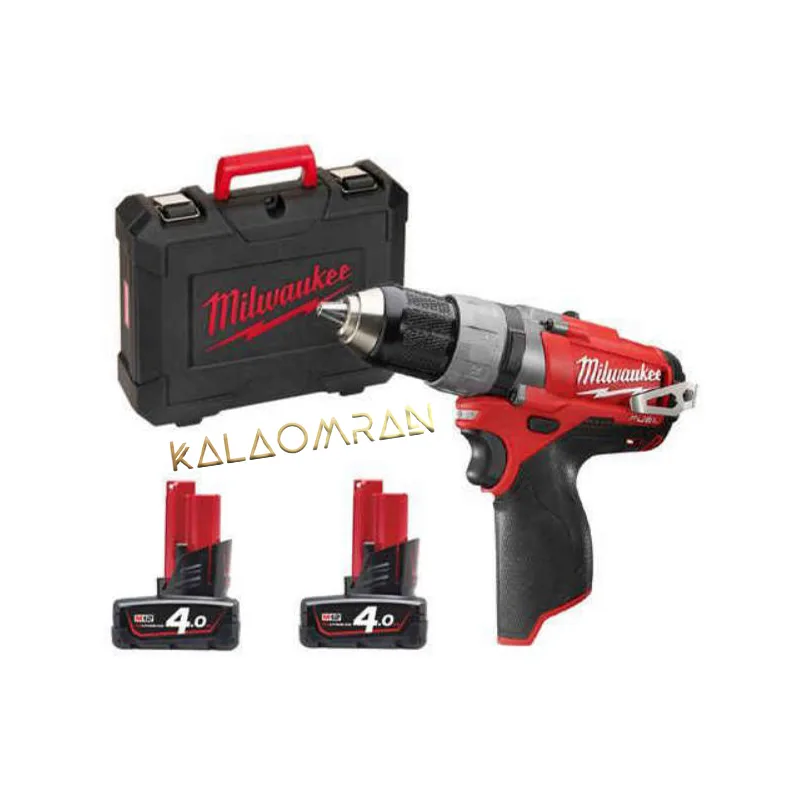 دریل پیچ گوشتی چکشی شارژی میلواکی مدل M12 CDD-402C