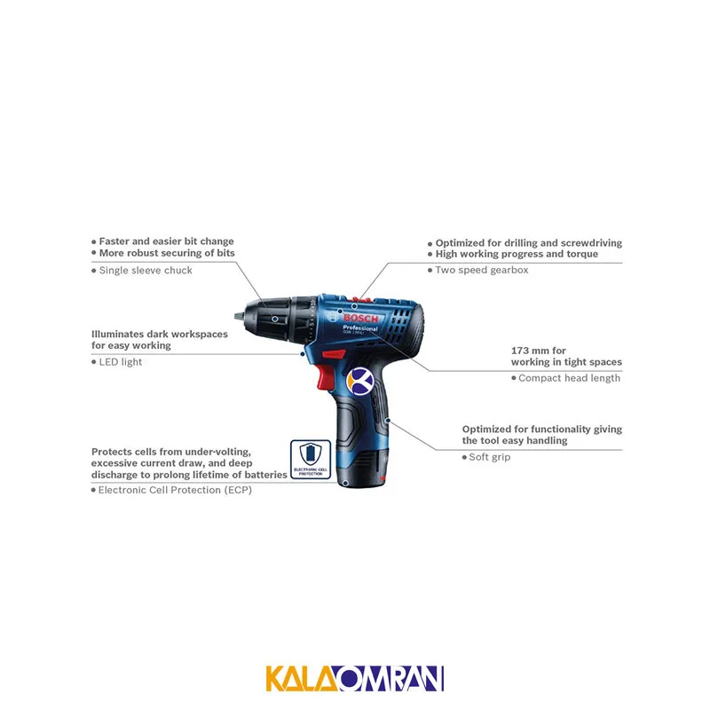 دریل پیچ گوشتی شارژی مدل GSR 120-LI بوش