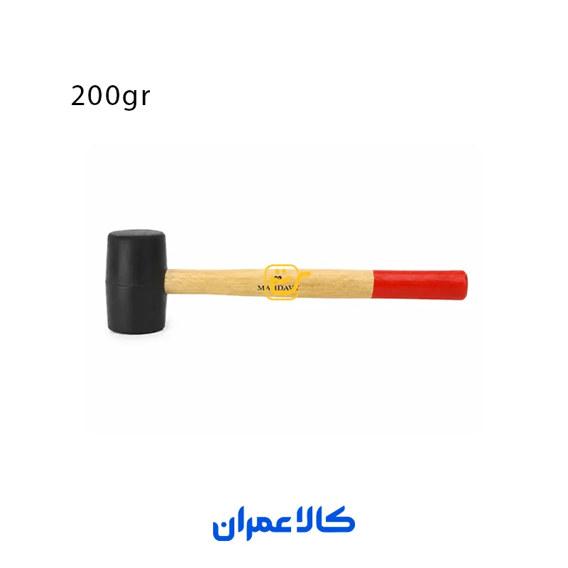 چکش لاستیکی دسته چوبی مهدوی