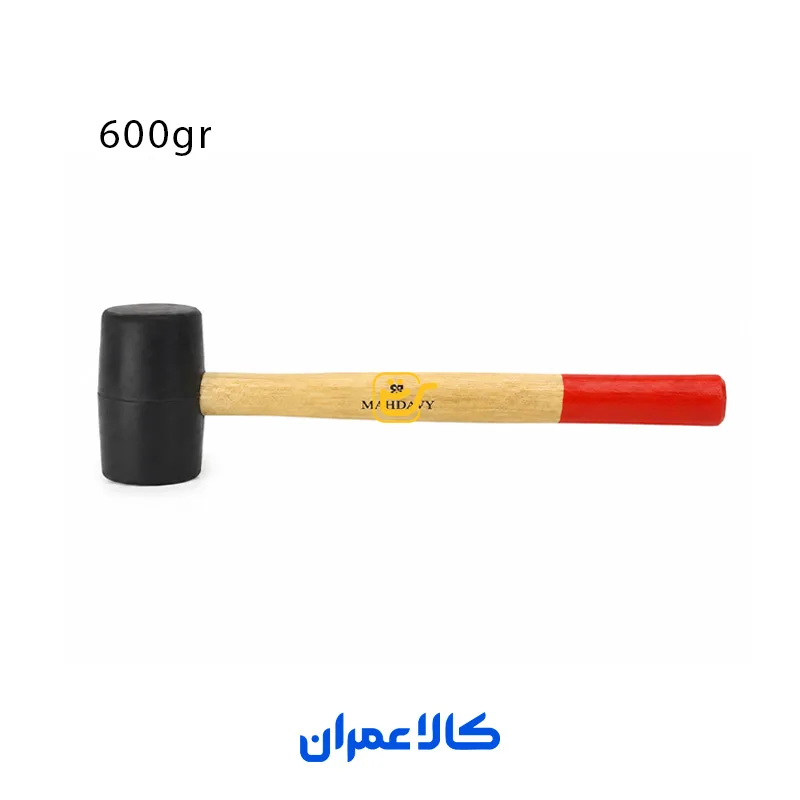 چکش لاستیکی دسته چوبی مهدوی