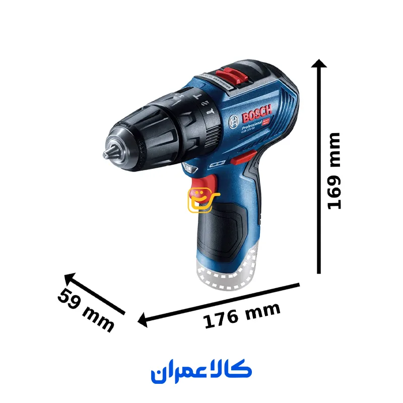 دریل پیچ گوشتی چکشی شارژی براشلس مدل GSB 12V-30 بوش