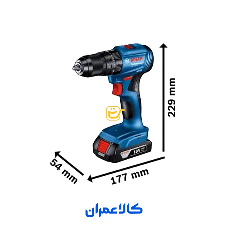 دریل پیچ گوشتی چکشی شارژی براشلس 18 ولت مدل GSB 185-LI بوش 
