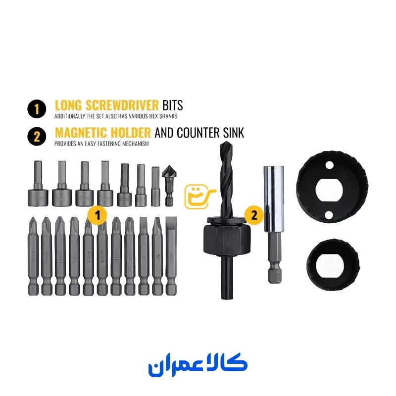 ست مته و سر پیچ گوشتی 100 عددی مدل DT71563-QZ دیوالت