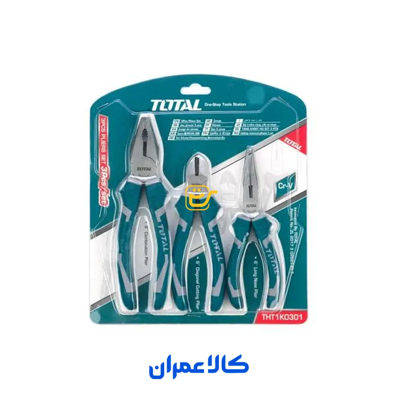 ست انبر دست 3 پارچه اکونومی مدل THT1K0301 توتال