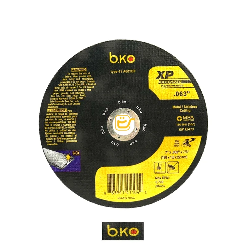 صفحه برش آهن و استیل بکو B.KO