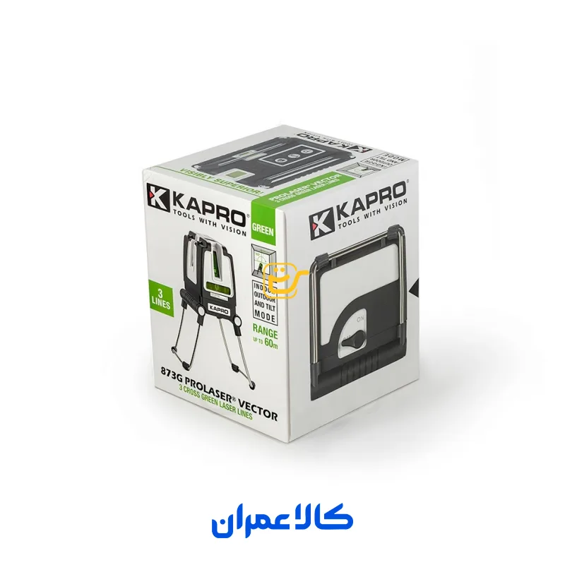 تراز لیزری نور سبز سه خط مدل 873G کاپرو 