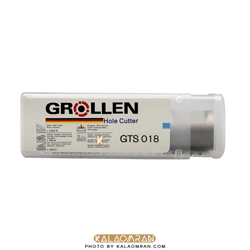 مته گردبر سر الماسه TCT سایز 18 گرولن