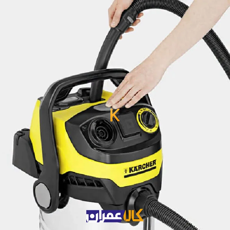 جارو برقی صنعتی آب و خاک WD6 P Premium کارشر با حجم 30 لیتر