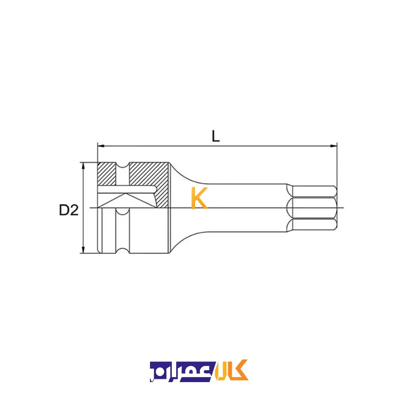 قیمت آلن بکسی فشارقوی کوتاه 3/4 اینچ مدل KADH24 تاپ تول
