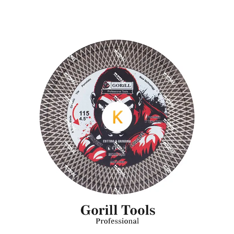 صفحه پرسلان بر X (لوزی) 115 گوریل Gorill