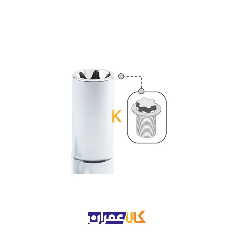 خرید بکس تکی 1/2 اینچ بلند ستاره ای مدل BAEH16 تاپ تول