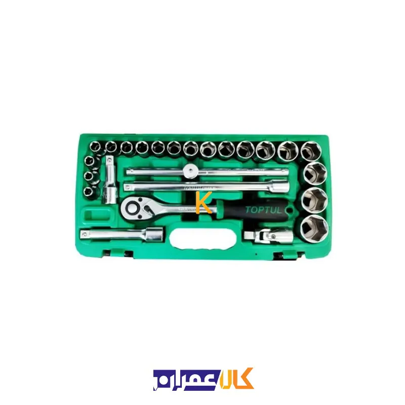 قیمت جعبه بکس 25 پارچه 1/2 اینچ مدل GCAI2503 تاپ تول