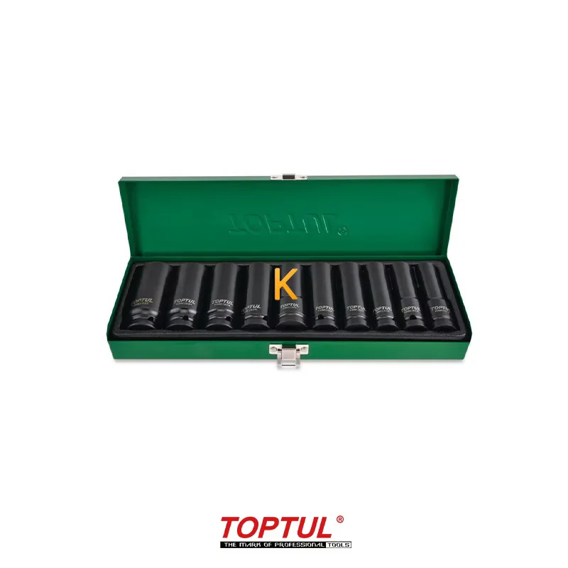 جعبه بکس فشار قوی 10 پارچه 1/2 اینچ مدل GDAD1002 تاپ تول