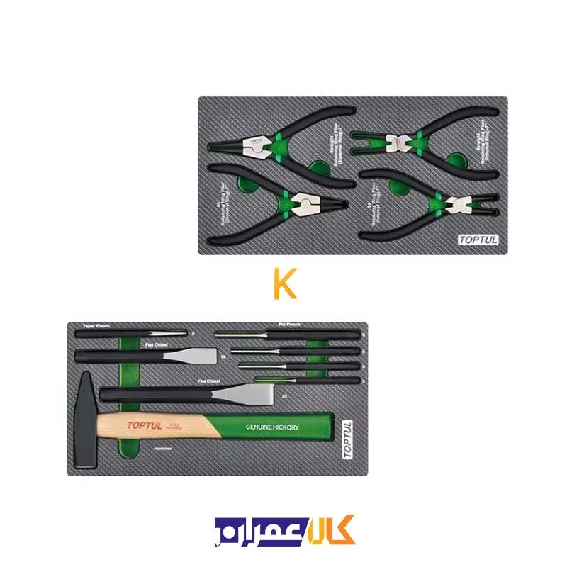 بهترین قیمت جعبه ابزار 7 کشو چرخ دار با ابزار مدل GE-26118 تاپ تول