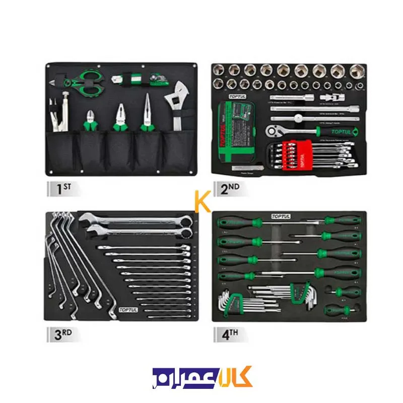 قیمت جعبه ابزار 6 طبقه 137 پارچه مدل GCZ-137A تاپ تول