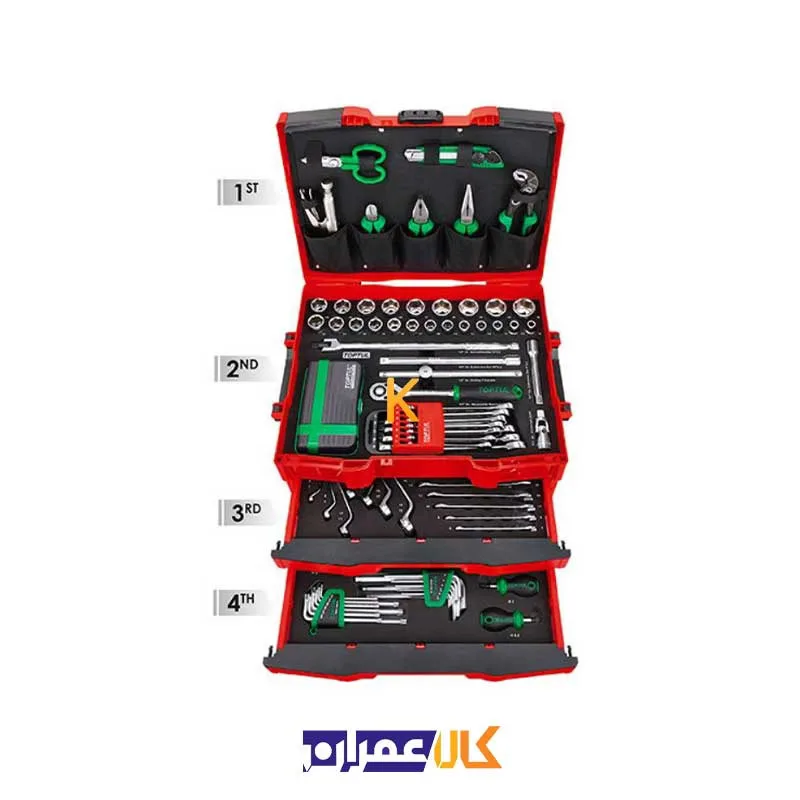 جعبه ابزار 134 پارچه مدل GCZ-134A تاپ تول