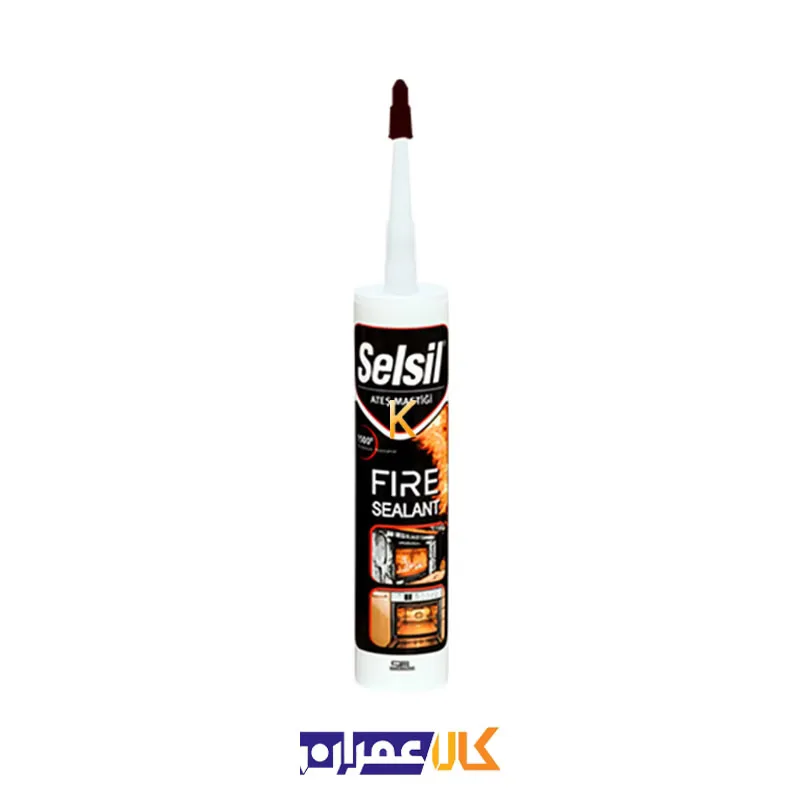 چسب سیلیکون کوره مشکی مدل 25 سلسیل