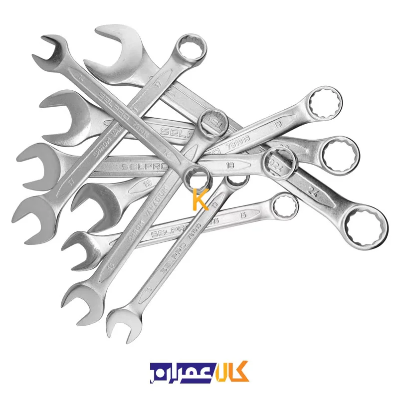 مجموعه 12 عددی آچار یکسر تخت و یکسر رینگی مدل 1-781512 سلپرو