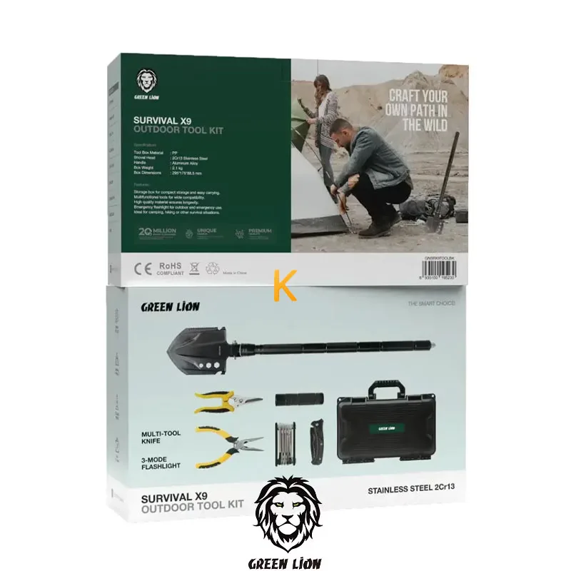 کیت ابزار چند کاره Survival X9 Outdoor Tool Kit گرین لاین