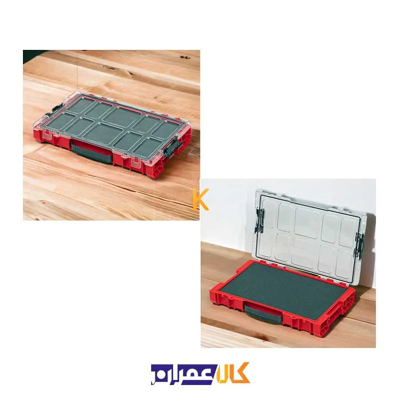 جعبه ابزار مدل QS Red Pro Organizer 100 MFI Ultra HD کیوبریک