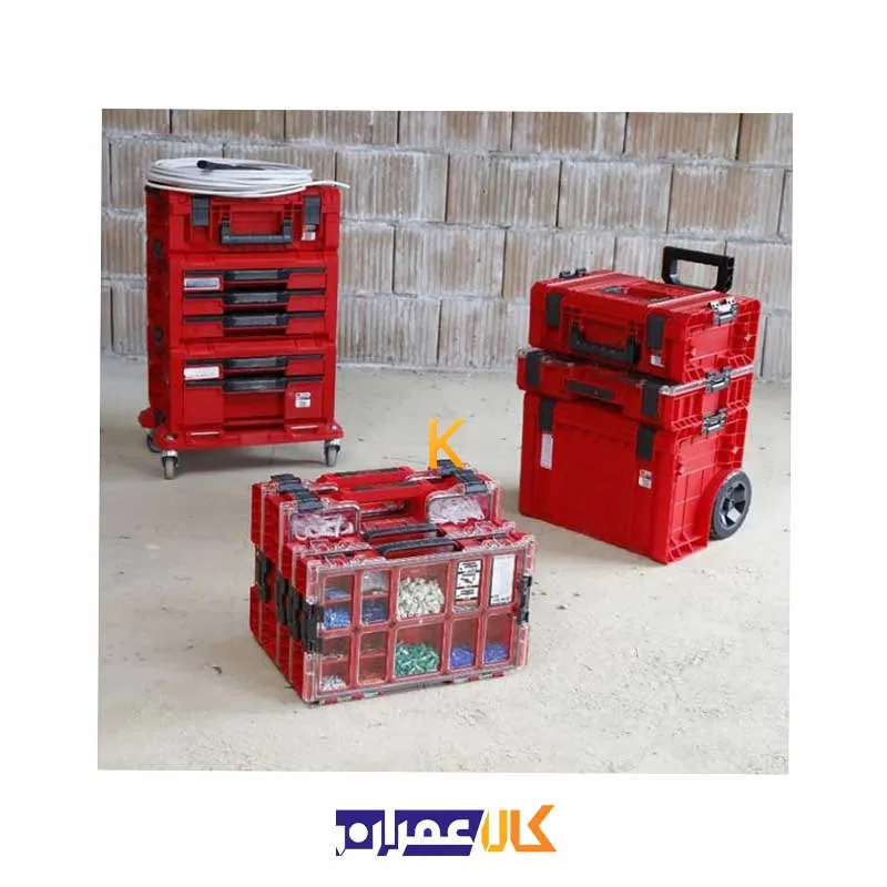 جعبه ابزار مدل QS Red Pro Organizer 200 MFI Ultra HD کیوبریک