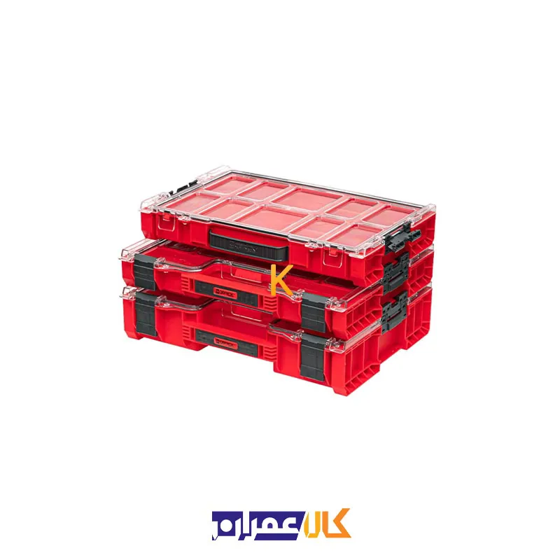 فروش جعبه ابزار مدل QS Red Pro Organizer 100 Ultra HD کیوبریک