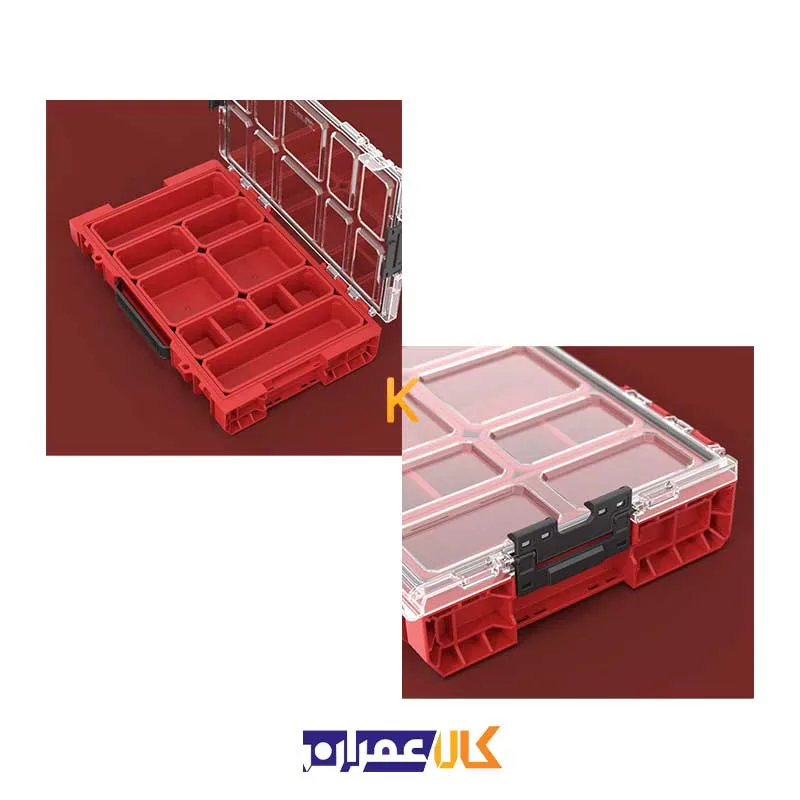 فروش اینترنتی جعبه ابزار مدل QS Red Pro Organizer 100 Ultra HD کیوبریک