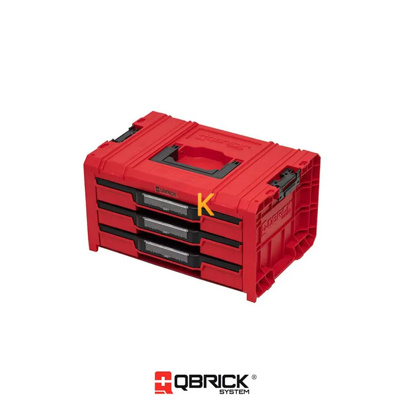 جعبه ابزار مدل QS Red Pro Drawer 3 Toolbox 2.0 Ultra HD کیوبریک