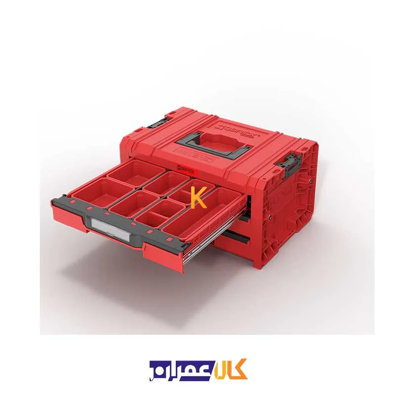 بهترین قیمت جعبه ابزار مدل QS Red Pro Drawer 3 Toolbox 2.0 Ultra HD کیوبریک