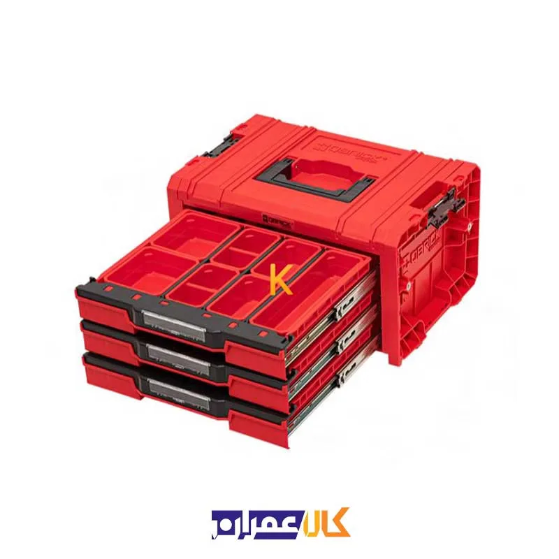 جعبه ابزار مدل QS Red Pro Drawer 3 Toolbox 2.0 Expert Ultra HD کیوبریک