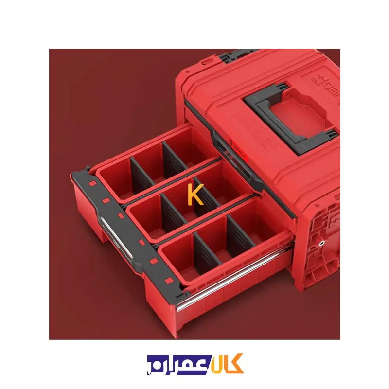 فروش اینترنتی جعبه ابزار مدل QS Red Pro Drawer 2 Toolbox 2.0 Expert Ultra HD کیوبریک