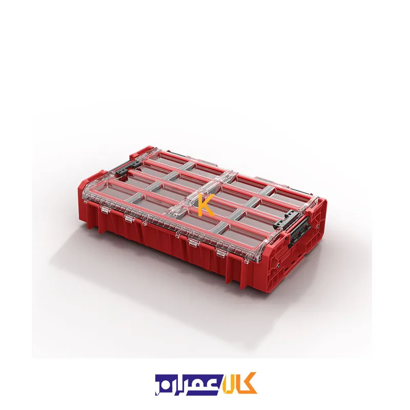 جعبه ابزار مدل QS Red One Organizer XL 2.0 Long Bin Ultra HD کیوبریک