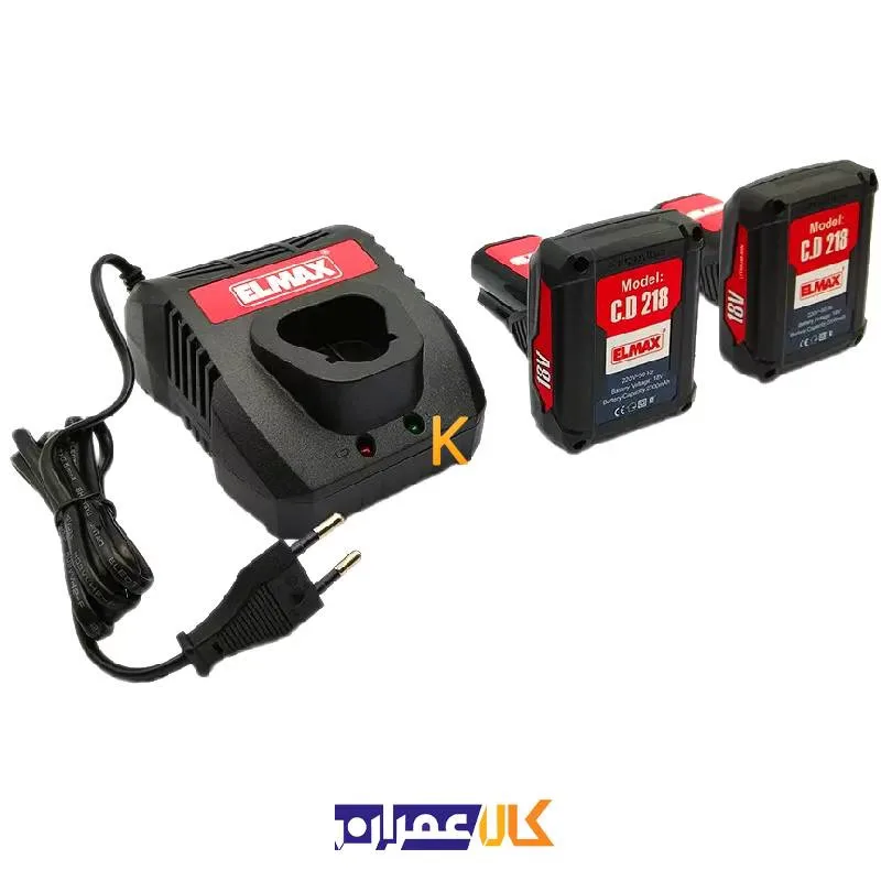 دریل شارژی 18 ولت C.D 218 المکس
