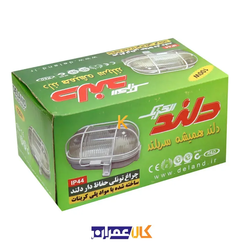 چراغ تونلی حفاظ دار دلند