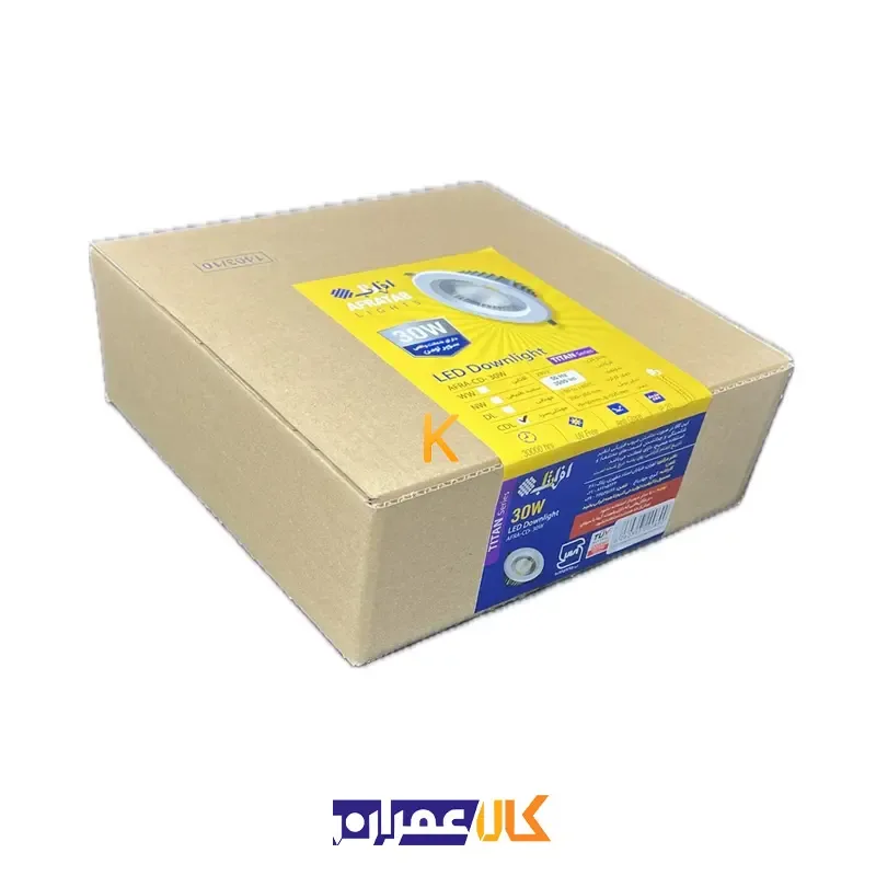 چراغ پنلی 30 وات توکار تایتان افراتاب