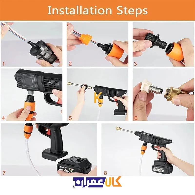 کارواش و سمپاش شارژی کربن