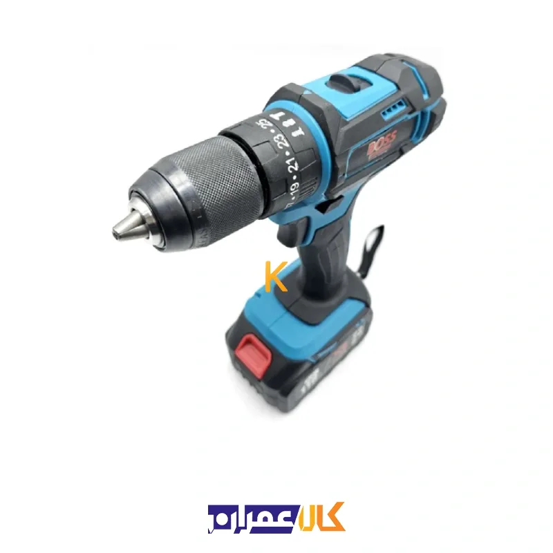مجموعه دو عددی دریل شارژی چکشی و بکس شارژی براشلس باس