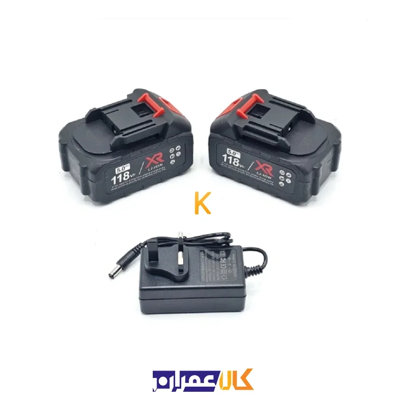 مجموعه دو عددی دریل شارژی چکشی و بکس شارژی براشلس باس