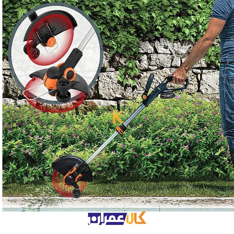 علف زن و بلوور شارژی ورکس مدل WG918