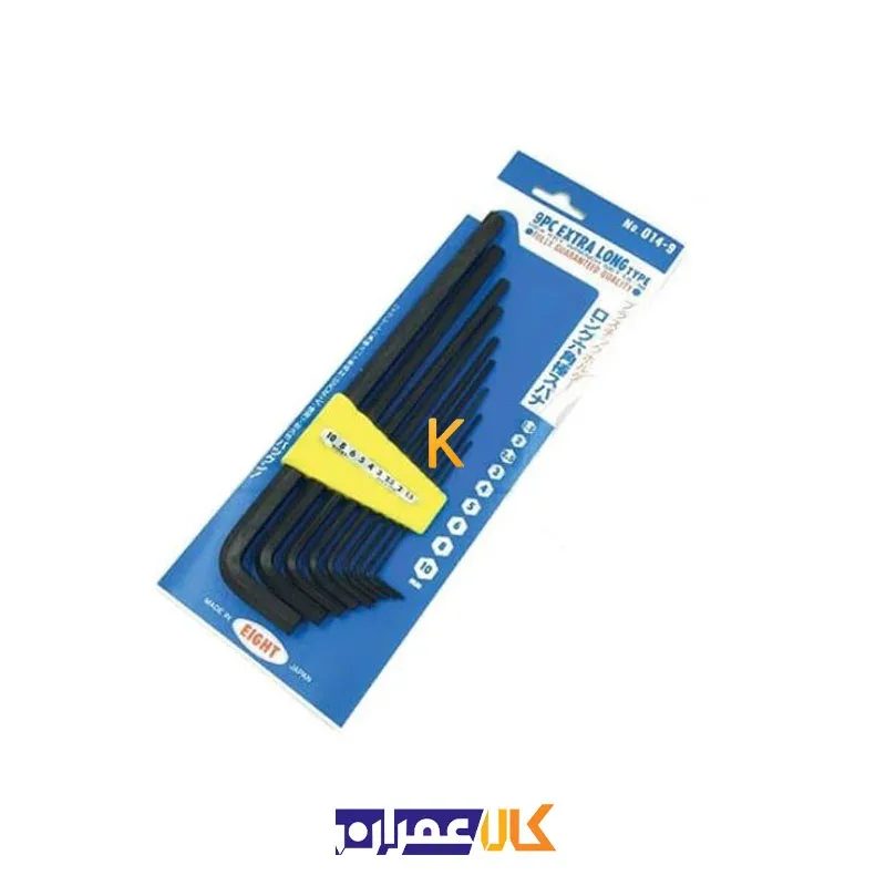 خرید ست آچار آلن کارتی بلند مدل 014-9 ایت