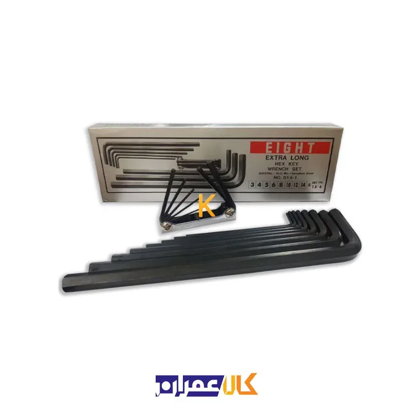 نمایندگی ست آچار آلن جعبه ای بلند مدل 014 ایت