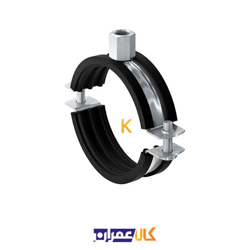 بست روکش دار دو پیچ 1 اینچ