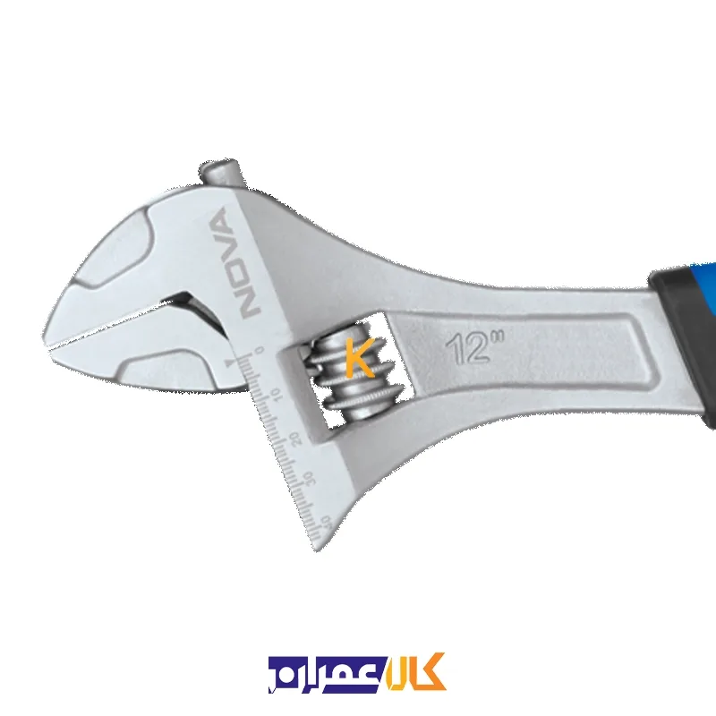 آچار فرانسه روکش دار نووا