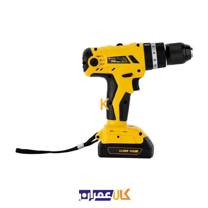دریل پیچ گوشتی چکشی شارژی مدل KCDI-118 کنزاکس