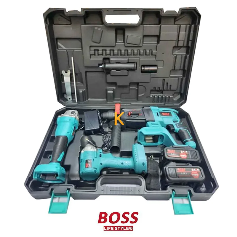 کیت سه عددی ابزار شارژی مدل Kit-3H باس