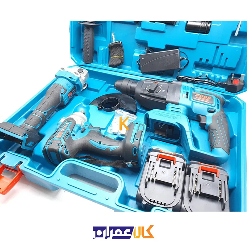 کیت سه عددی ابزار شارژی مدل Kit-3H باس