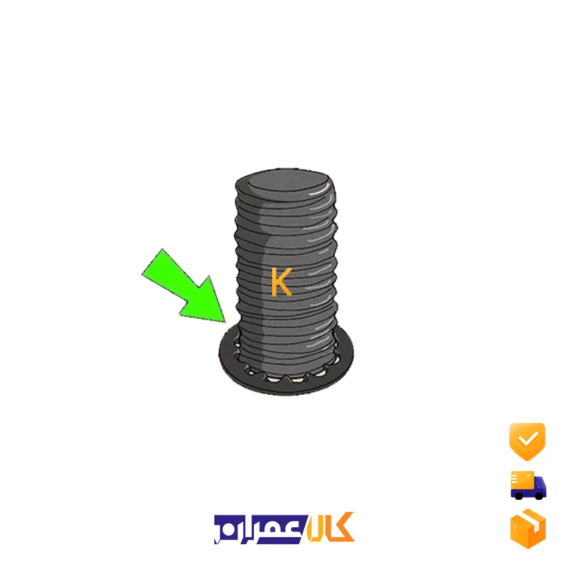 واشر خورشیدی داخلی سایز 2.5 میلی متر