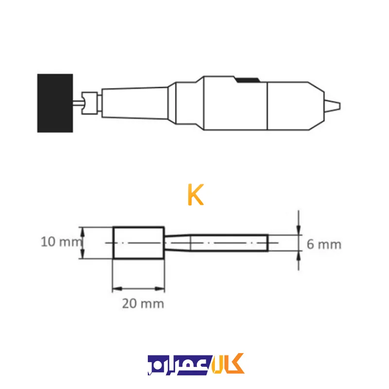 سنگ فرز انگشتی 20×10 مدل A200001020602 لوکاس