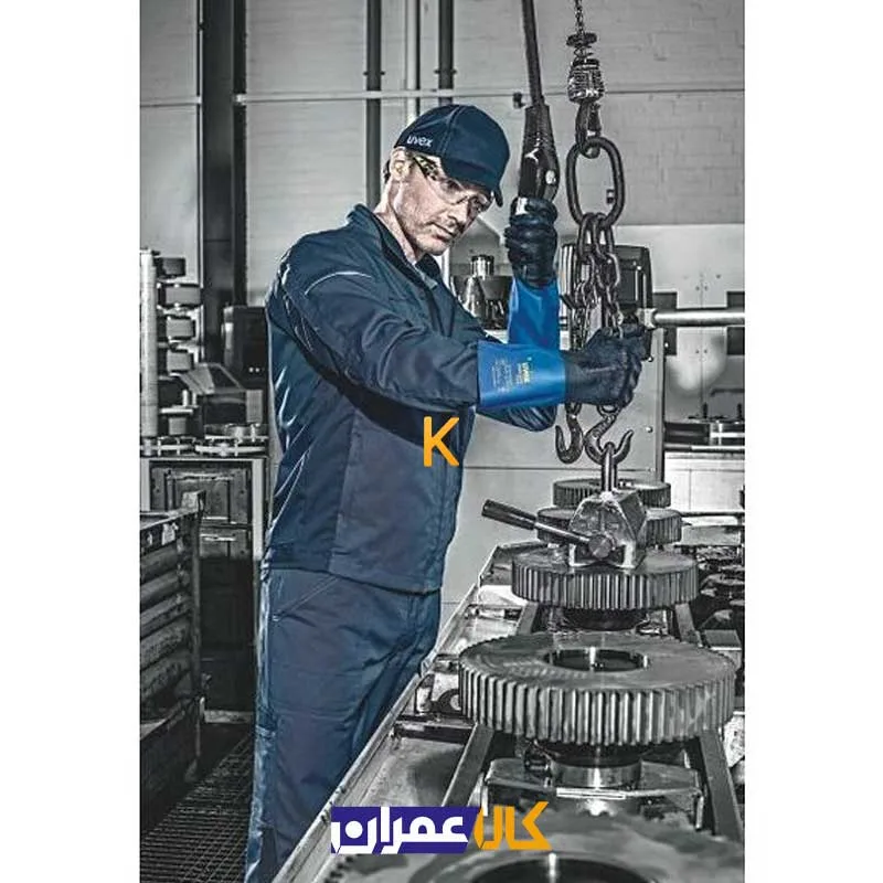 دستکش ایمنی uvex مدل Rubiflex XG35B ساق بلند