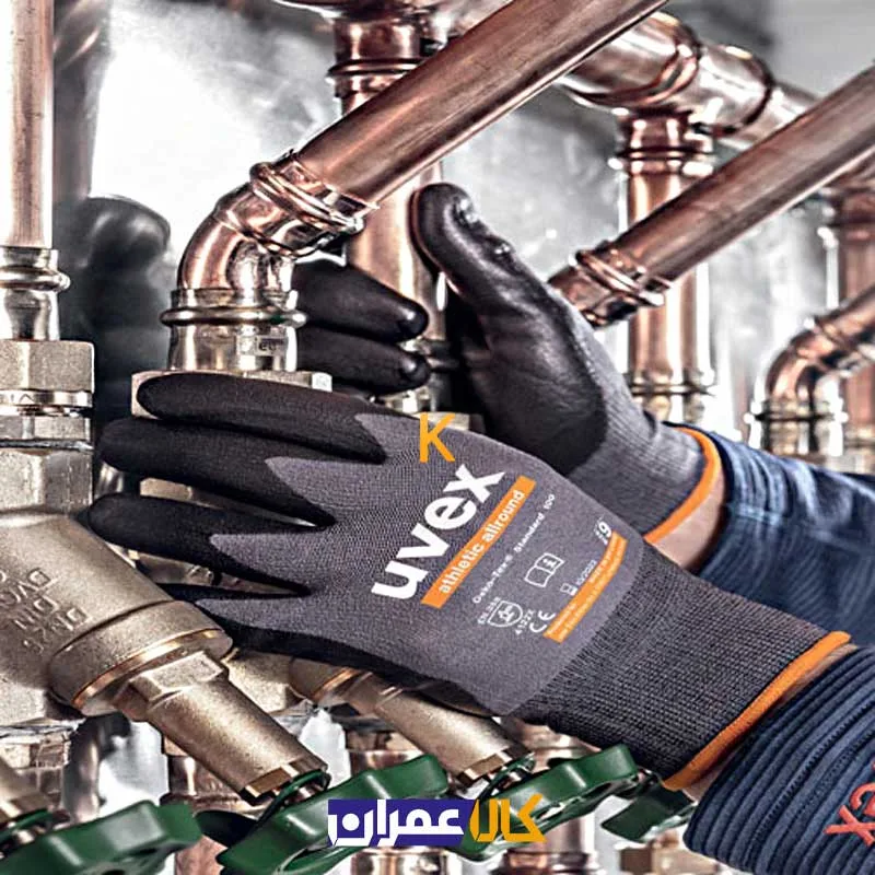 دستکش ایمنی uvex مدل Athletic All-Round مقاوم در برابر برش